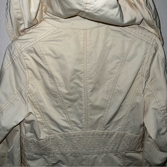 Sundance utility hooded Full Zip Long Jacket Butter Cream Yellow Size Medium. - Picture 11 of 16